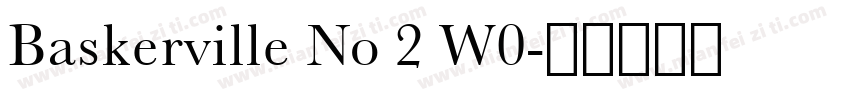 Baskerville No 2 W0字体转换